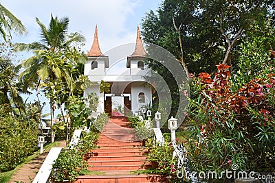 Bethsaida, Kerala, India, March, 09, 2019. Ayurvedic resort Bethsaida Hermitage, 4 stars Editorial Stock Photo