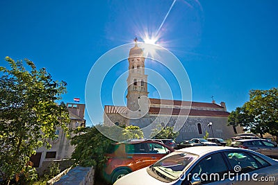 Betina on Murter island church Stock Photo