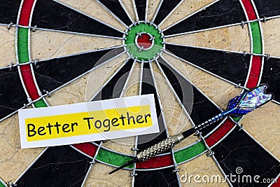 Better couple together strong teamwork relationship happy family community Stock Photo