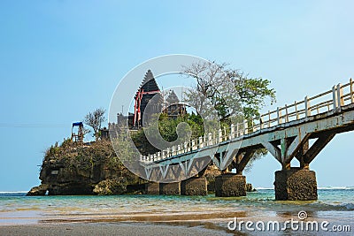 Beuatiful view of the Pantai Balekambang in Bantoer, Indonesia Stock Photo