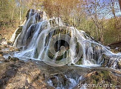 Beusnita Waterfall, Cheile Nerei, Caras-Severin county, Romania Stock Photo