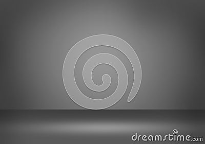 beutiful black gradient background studio backdrop Stock Photo