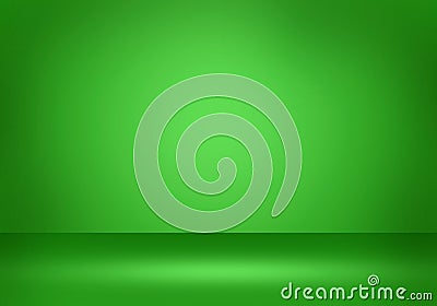 beutiful green gradient background studio backdrop Stock Photo