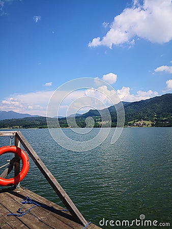 Beutiful Mountain lake, Transylvania, Romania Stock Photo