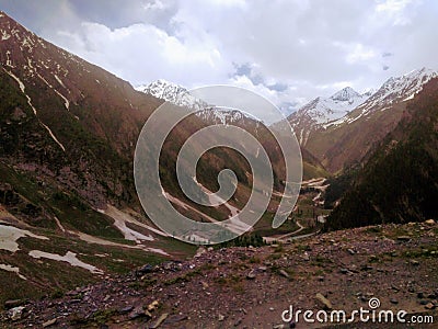 Beutiful mountain view Jammu and Kashmir Stock Photo
