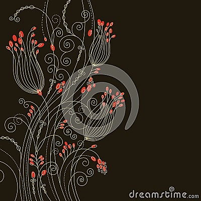 Beuty greeting card Vector Illustration