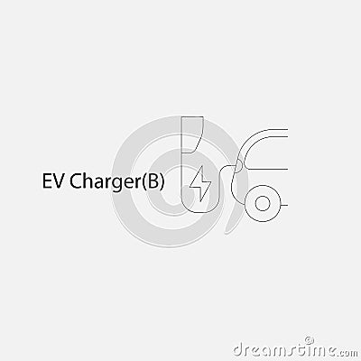 BEV,EV,Battery Electric Vehicle Icon.Electric car icon and charger station. Battery power plug.Home Charging.Solid State Battery. Vector Illustration