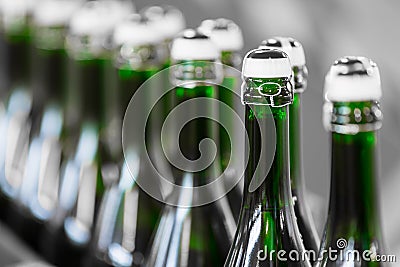 Beverage bottles Stock Photo