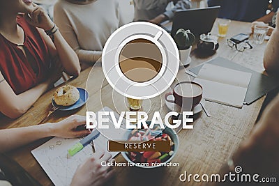 Beverage Cafe Refresh Coffee Break Aromatic Concept Stock Photo