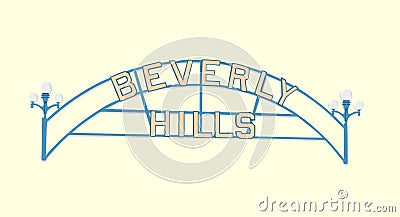 Beverly hills los angeles california Stock Photo