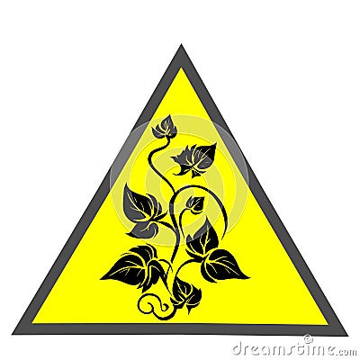 Beware of poison vector graphics Stock Photo