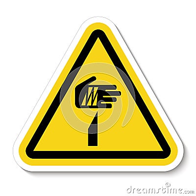 Beware Sharp Elements Symbol Isolate On White Background,Vector Illustration Vector Illustration