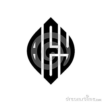 BEY circle letter logo design with circle and ellipse shape. BEY ellipse letters with typographic style. The three initials form a Vector Illustration