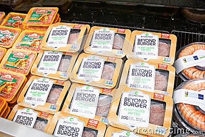 Beyond Burger products Editorial Stock Photo