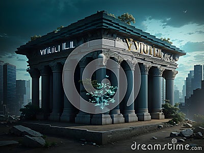 Beyond Traditional Banking: Striking Picture of Virtual Banking Available Now Stock Photo