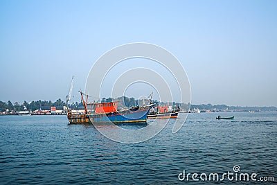 Beypore beach is a just few kms away from the Kozhikode town Stock Photo