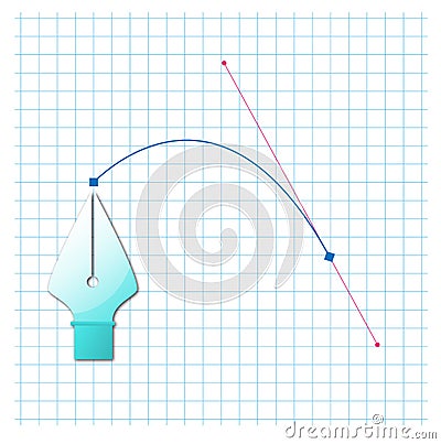 Bezier curve Cartoon Illustration