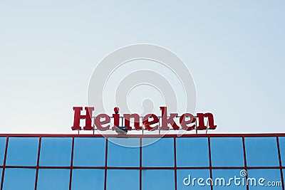 Heineken logo at reseller building Editorial Stock Photo