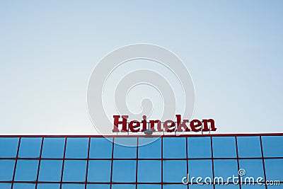 Heineken logo at reseller building Editorial Stock Photo