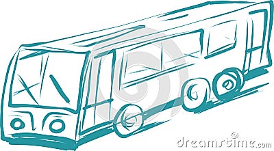 Types of transport in the style of minimalism. Truck, motorcycle, bus, car. Vector Illustration