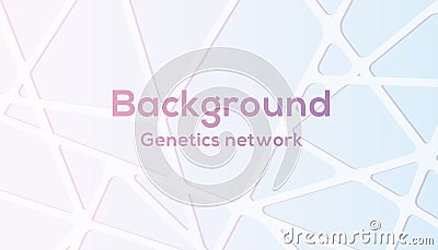 Vector background genetics network in cute color. Stock Photo