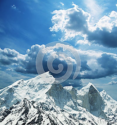 Bhagirathi peak Stock Photo
