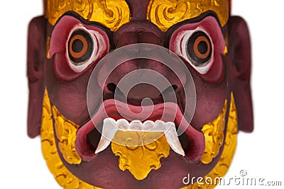 Bhairab wooden mask Stock Photo