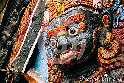 Bhairav Hindu God Stock Photo