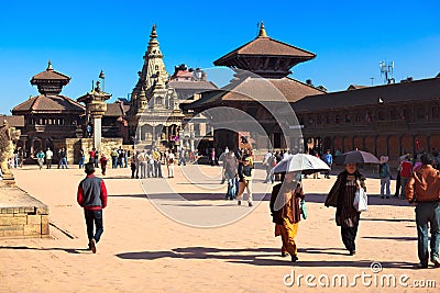 Bhaktapur Durbar Square Editorial Stock Photo