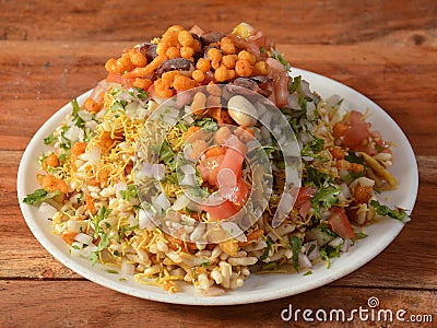 Bhel puri, a famous midday snack in india Stock Photo