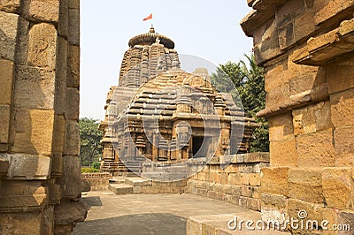 Bhubaneswar temple Stock Photo