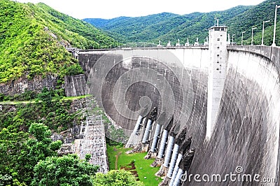 Bhumibol Dam, Tak Province, Thailand. Stock Photo