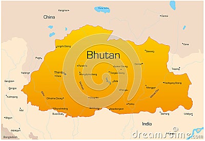 Bhutan Vector Illustration