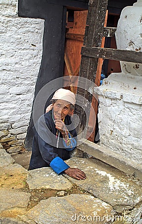 Bhutan, Bumthang, people Editorial Stock Photo