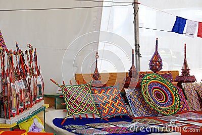 Bhutanese Handicrafts Displayed At Folklife Fest Stock Photo