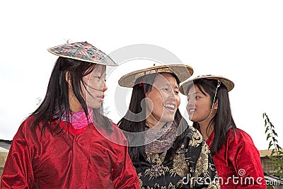 Bhutanese women portrait, Thimphu, Bhutan Editorial Stock Photo