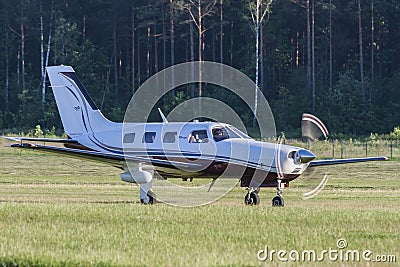 Bialystok , Poland , June 4, 2016: business travel by plane Editorial Stock Photo