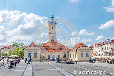 Town hall at Kosciusko Main Square in Bialystok Editorial Stock Photo