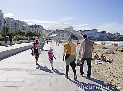 Biarritz beach France Europe 2019 Editorial Stock Photo