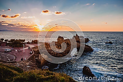 Biarritz france ocean sky Editorial Stock Photo