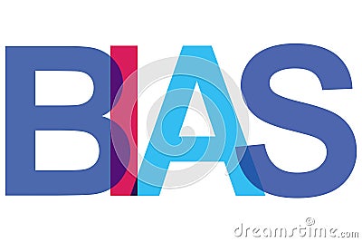 bias word on white Stock Photo