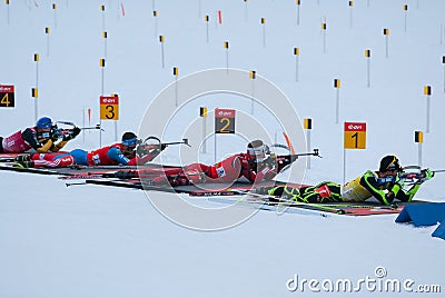 Biathlon Editorial Stock Photo