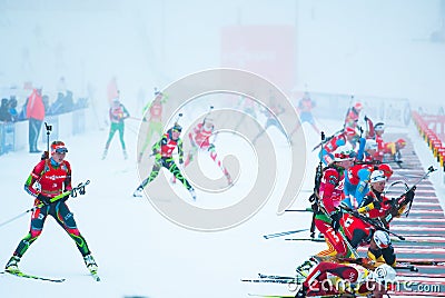 Biathlon Editorial Stock Photo