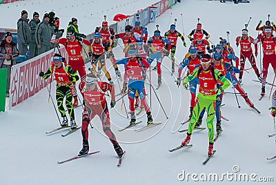 Biathlon Editorial Stock Photo