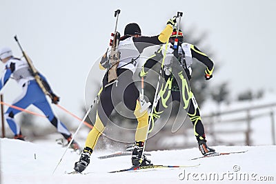 Biathlon race Editorial Stock Photo