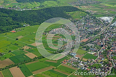 Biberach aerial Stock Photo