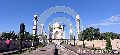 Bibi ka Maqbara also known as Mini Taj in Aurangabad. Editorial Stock Photo