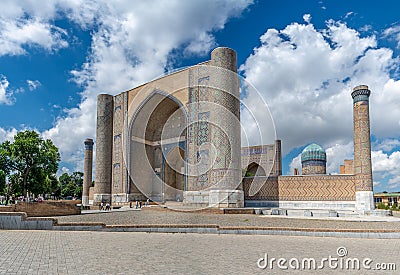 Bibi-Khanym Mosque in Samarkand, Uzbekistan Editorial Stock Photo