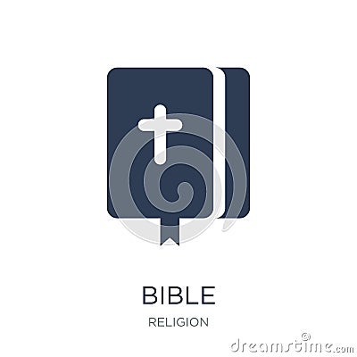 Bible icon. Trendy flat vector Bible icon on white background fr Vector Illustration