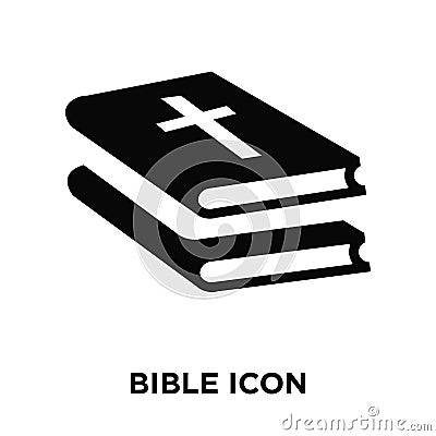 Bible icon vector isolated on white background, logo concept of Vector Illustration